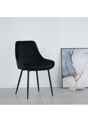 Стілець HUGO чорний каркас/чорний Intarsio (365461447)