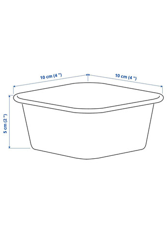 Організатор ІКЕА NOJIG 10х10х5 см бежевий (60477037) IKEA (267902898)