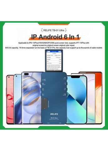 Тестер сенсора, дисплея, модуля TB-01 ULTRA для iPhone/Samsung/Huawei/Xiaomi/Oppo/Vivo Relife (322566257)