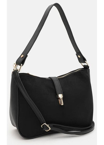 Сумка кросс-боди через плечо женская из экокожи средняя Черный 38083 Monsen (355245360)