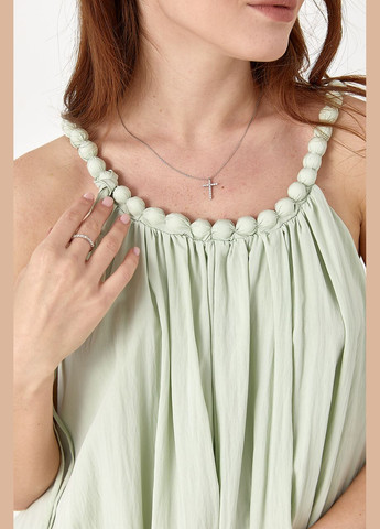 Сарафан на бретелях-бусах розкльошений Lurex (332199971)