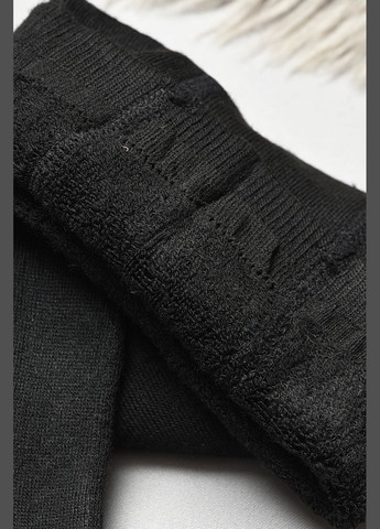 Колготи дитячі махрові для дівчинки чорного кольору з малюнком Let's Shop (304121783)