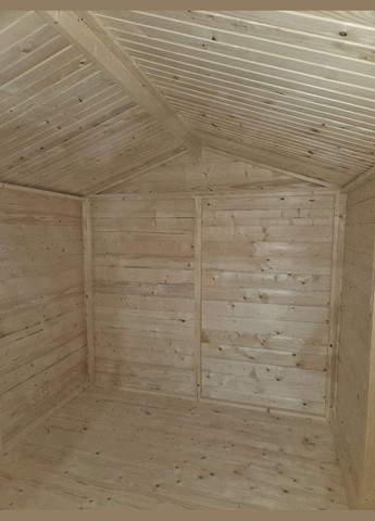 Дитячий ігровий будиночок з дерева 1,8х1,2м. (2х1.4м.) з терасою No Brand (325478907)