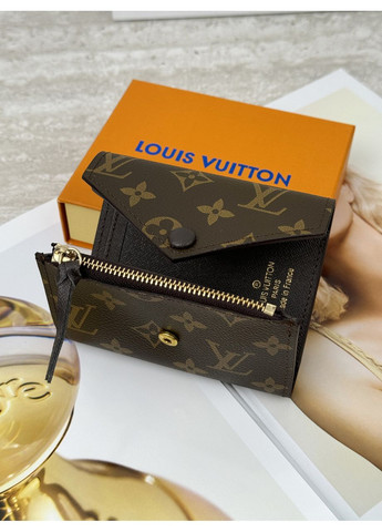 Жіночий гаманець коричневий + коричневий конверт міні No Brand (369934970)