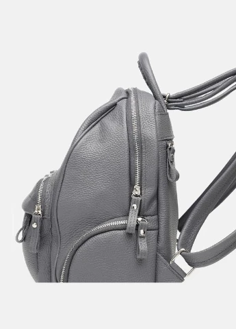 Женский кожаный рюкзак 1L976-grey Ricco Grande (323593384)