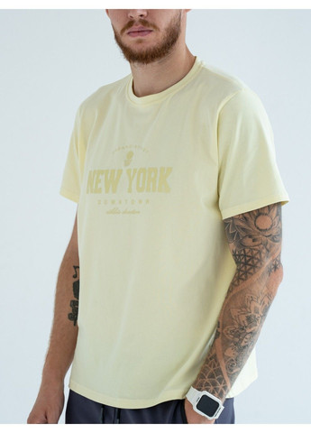 Жовта чоловічі футболки new york лимонна Teamv