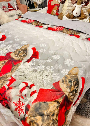Покривало новорічне, святкове "Різдвяний кіт" Vishnya (305532871)