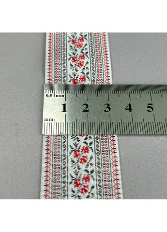 Тесьма з українським орнаментом 33 мм - вишиванка троянди Plus-plus (354795747)