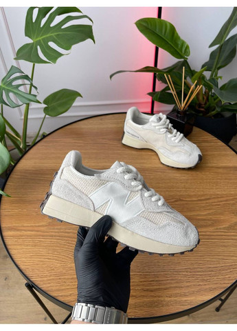 Кроссовки женские New Balance 327 Beige | Нью Беланс 327 бежевые No Brand бежевые демисезоны (357207858)