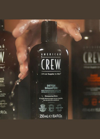 Шампунь очищающий с пилингом Detox Shampoo 1000 мл 738678001097 American Crew (317308757)