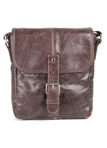 Сумка мужская через плечо кожаная 00855 Коричневая Shvigel (302008585)