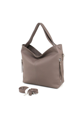 Вместительная женская сумка-хобо 510181 коричневая Voila (309161335)