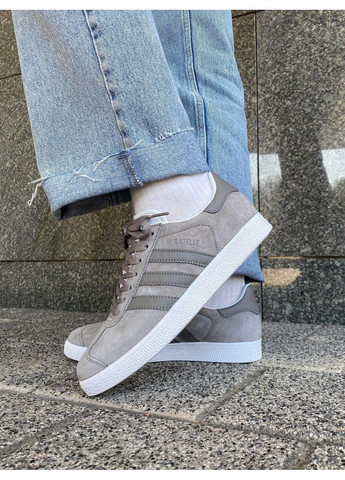 Сірі Осінні кросівки чоловічі adidas gazelle grey 2 адідас газель No Brand