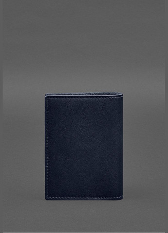 Шкіряна обкладинка для військового квитка з кишенями 7.2 синій краст (A-028343) BlankNote (328961457)