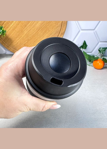 Термокружка 480 мл з TPR вставкою Сіра Kamille (313448673)