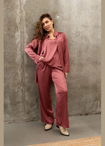 Розовая повседневный рубашка Seventeen с длинным рукавом