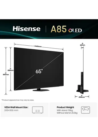 Телевізор 65A85Q Hisense (396292307)