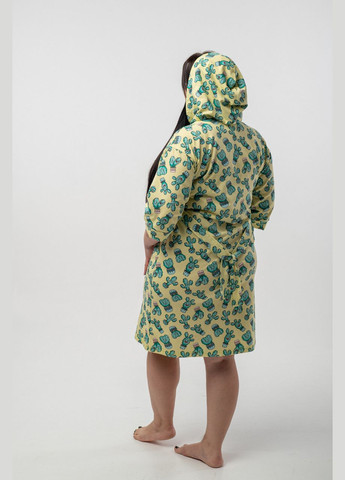 Жіночий літній халат з каптуром - кактус V.O.G. (290664968)