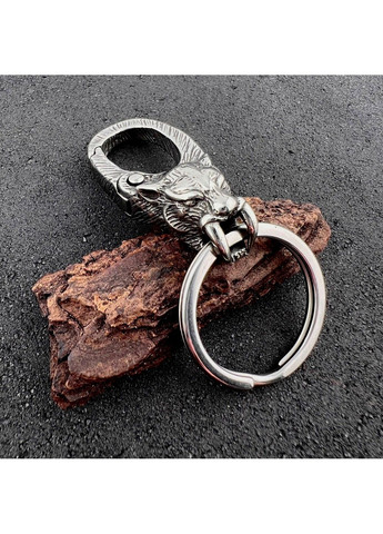 Готический брелок рысь для ключей из нержавеющей медицинской стали KC-010 No Brand (299008393)