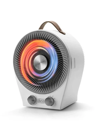 Тепловентилятор BLACK+DECKER 2,0 кВт, площадь обогрева 20 кв.м., напольный, () BLACK&DECKER BXFSH2000E (397070438)