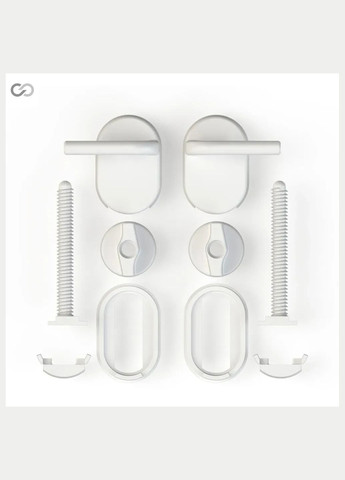 Сиденье для унитаза белое СП‑8 с пластиковым креплением 358×430 мм SoloPlast (340286067)