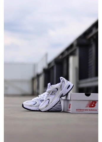 Білі кросівки чоловічі new balance 530 white silver navy blue нью беланс 530 білі демісезон No Brand