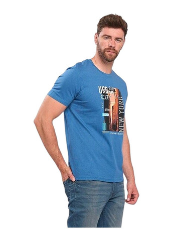 Синяя футболка мужская Kenvelo