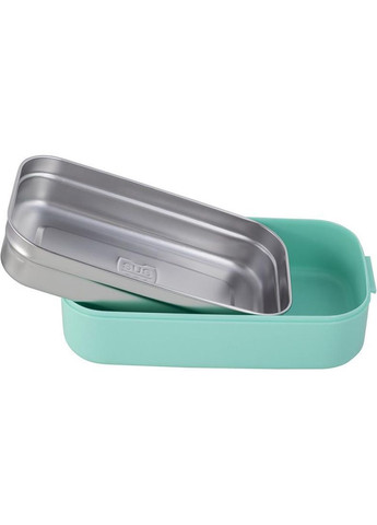 Ланч-бокс Snack 1400мл, дворівневий з приборами, бірюзовий Kamille (330019484)
