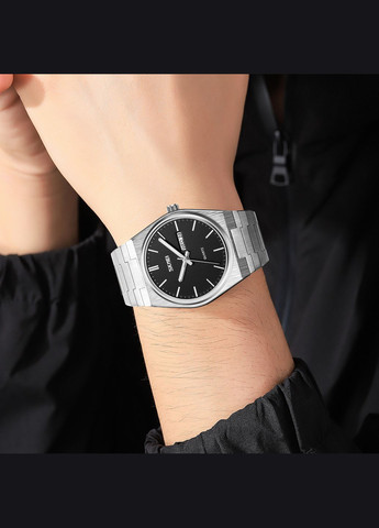 9288SIBK Silver-Black кварцевый сasual, классический Skmei (323079735)