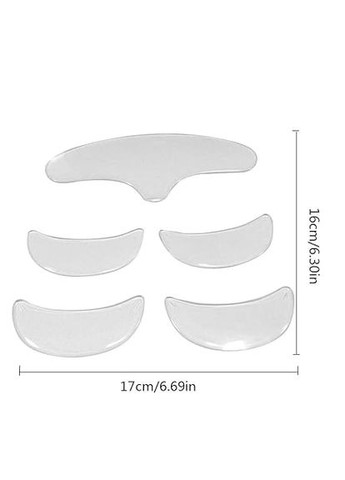 Силиконовые антивозрастные патчи для лица и шеи гипоаллергенные разглаживающие накладки от морщин No Brand (322594638)