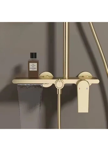 Душевая система PEARL brush gold Матовое золото Futura (392912444)