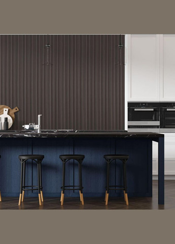 Декоративная стеновая рейка венге 3000*160*23мм D (3DPanda-1537) Sticker Wall (323155573)