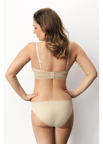 Светло-бежевый бюст. balconette, р.75f, черный Corin