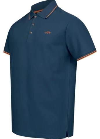 Синяя тенниска поло blaser active outfits синий No Brand