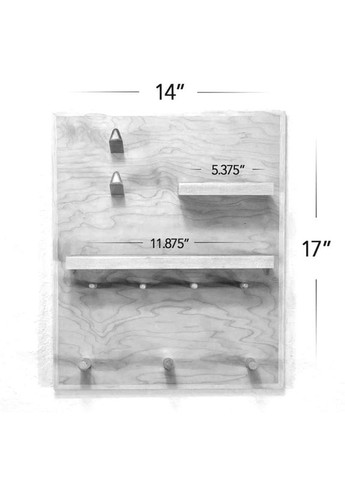 Ключниця дерев'яна Домін мокко (КЛЧ-012010) No Brand (327091067)