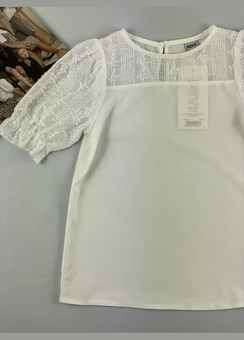 Молочная блузка Mevis демисезонная