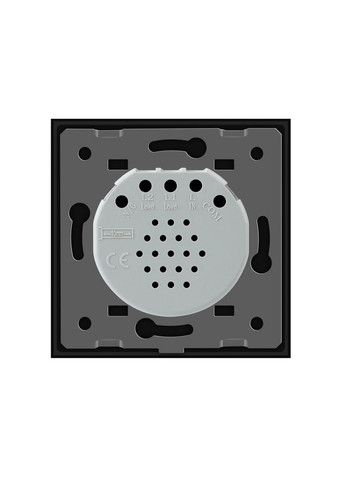 Бесшумный сенсорный проходной/перекрестный выключатель 2 сенсора стекло (VL-C702SQ-12) Livolo (370971301)