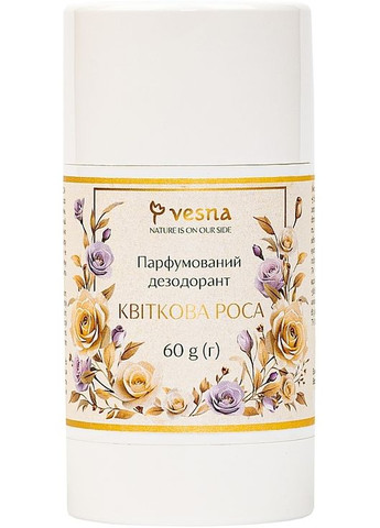 Парфумований дезодорант "Квіткова роса" 60g (1558842-45320025) Vesna (368613680)