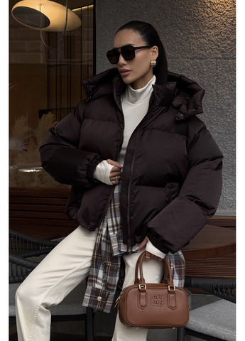 Коричневий зимній Пуховик Byron