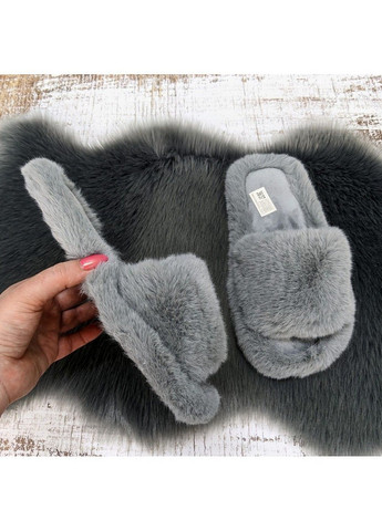 Серые тапочки домашние Fashion