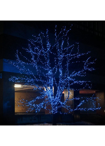 Новогодняя гирлянда уличная 100 м 1000 LED с солнечной батареей 8 режимов работы черный провод Синий SB1000L100MBBL Garlando (370373148)