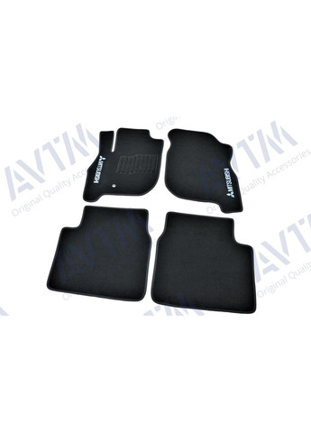 Ворсовые коврики в салон для Митсубиси/ Mitsubishi (2003-) /Чёрные 5шт Beltex Galant (360616609)