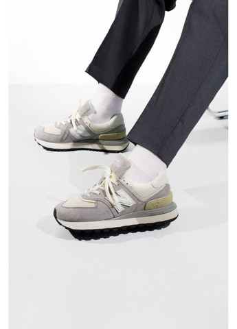 КРОССОВКИ ЖЕНСКИЕ NEW BALANCE 574 LEGACY BEIGE GREY WHITE НЬЮ БЕЛАНС 574 No Brand серые демисезоны (367167958)