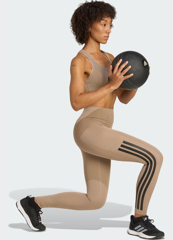 Коричневый бра tlrd impact training high support adidas полиэстер