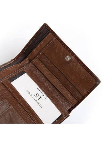 Женский кожаный лаковый кошелек SERGIO TORRETTI FEW214 brown ST (360751389)