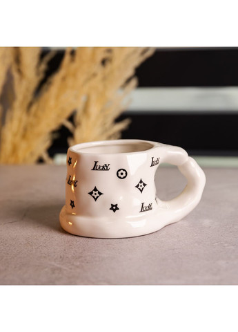 Чашка фарфоровая 500 (мл) оригинальная кружка на подарок чашка для чая и кофе Черный FM-11A Yiwu (370973936)