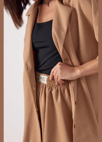 Трикотажний костюм-двійка з шортами та сорочкою Lurex (297682559)