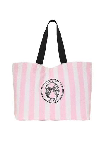 Сумка махровая розовая Angel Essentials Terry Tote Bag Victoria's Secret (400312958)