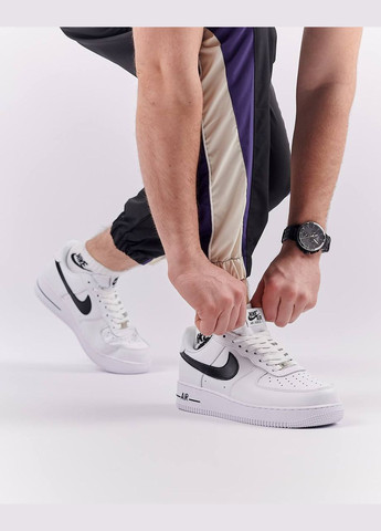 Белые демисезонные кроссовки мужские, вьетнам Nike Air Force 1 ‘07 Low Black White