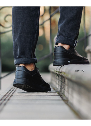 Черные кеды мужские full black perforation YZY